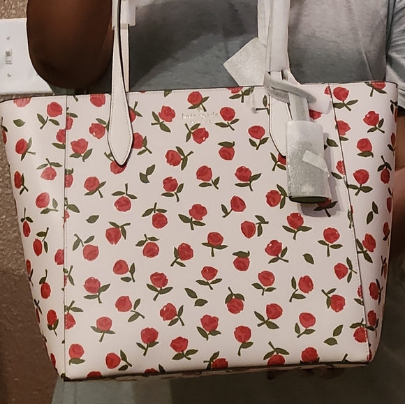 KATE SPADE FESTIVE ROSETTE TOTE - Picture 4 of 9
